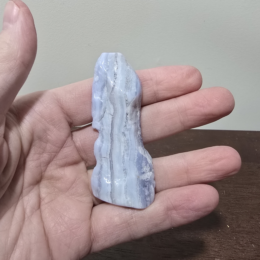 Blue Lace Agate Crystal Slab #A - Picture 5 of 7
